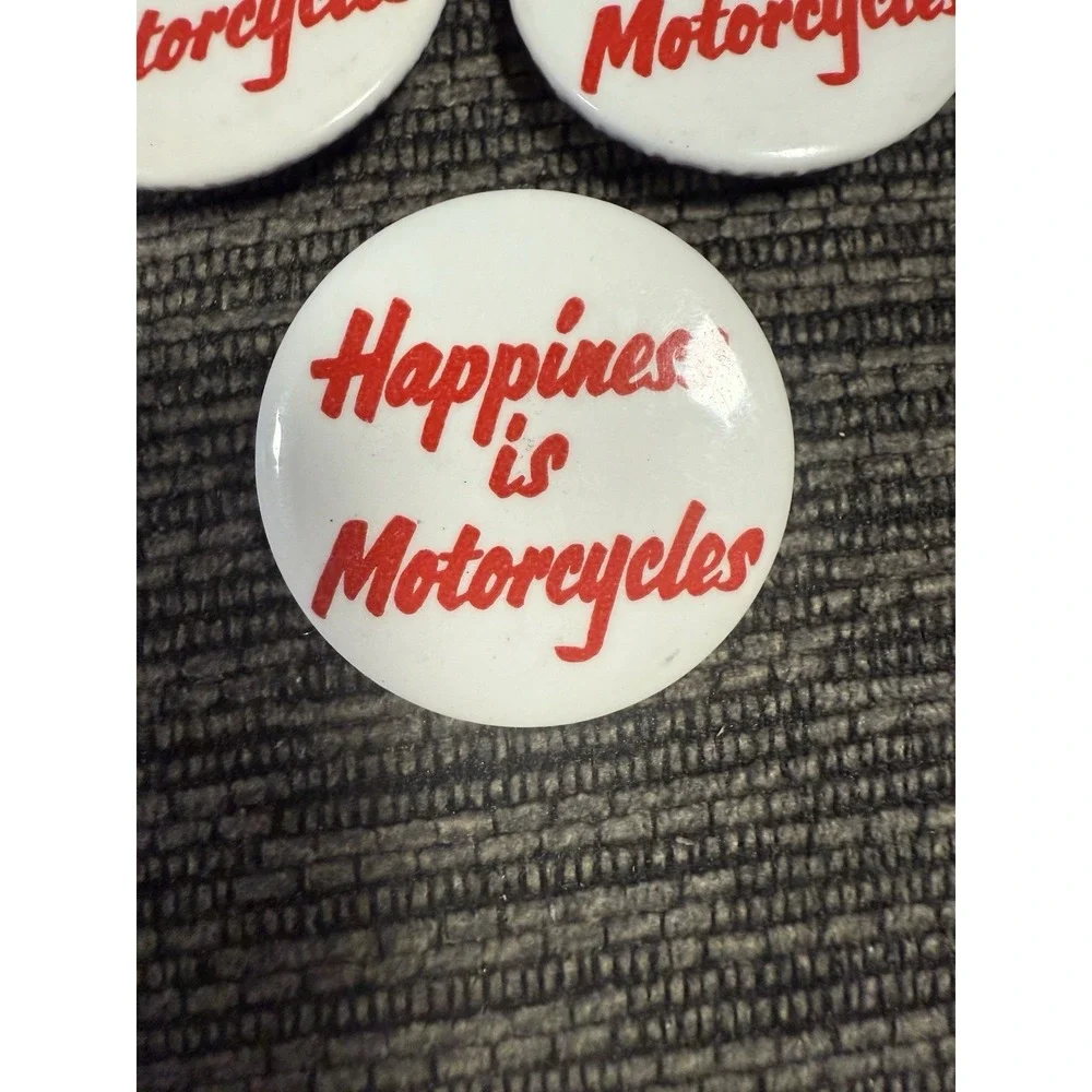 Vintage Motorcycle Pins Set Of 3  ( 2